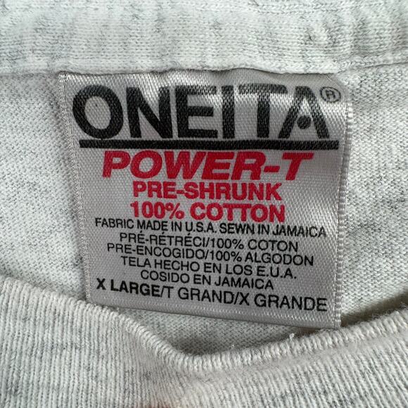 Vintage 90s Ringo Starr and His All Starr Band T-Shirt Mens XL Gray Rock - Picture 6 of 9